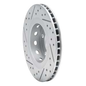 Audi S6 Brake Rotor (1) - Rear Right - DFC - Geoperformance Drilled & Slotted - `99-`05