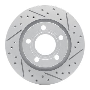 Audi S6 Brake Rotor (1) - Rear Right - DFC - Geoperformance Drilled & Slotted - `99-`05