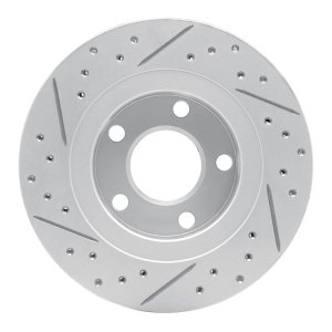 Audi S6 Brake Rotor (1) - Rear Right - DFC - Geoperformance Drilled & Slotted - `99-`05