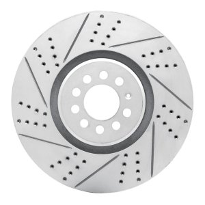 Audi Tt Quattro Brake Rotor (1) - Left Front - DFC - Drilled & Slotted Geoperformance - `04-`06