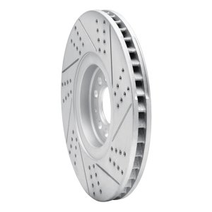 Audi Tt Quattro Brake Rotor (1) - Left Front - DFC - Drilled & Slotted Geoperformance - `04-`06