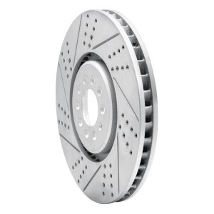 Audi Tt Quattro Brake Rotor (1) - Left Front - DFC - Drilled & Slotted Geoperformance - `04-`06