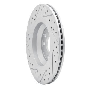 Audi RS Q3 Brake Rotor (1) - Rear Right - DFC - Drilled & Slotted Geoperformance - `06-`25