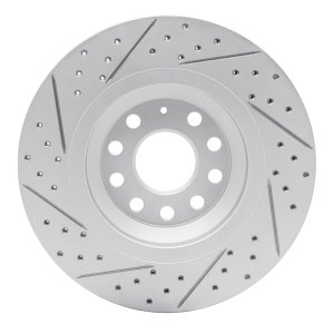 Audi RS Q3 Brake Rotor (1) - Rear Right - DFC - Drilled & Slotted Geoperformance - `06-`25