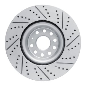 Audi Q3 Brake Rotor (1) - Front Left - DFC - Drilled & Slotted Geoperformance - `12-`25