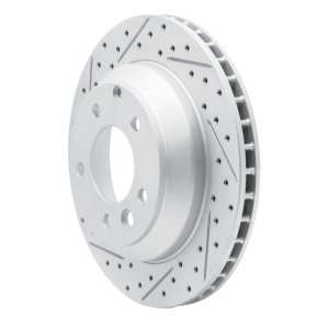 Audi Q7 Brake Rotor (1) - Rear Left - DFC - Drilled & Slotted Geoperformance - `03-`18