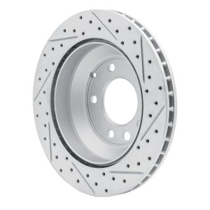 Audi Q7 Brake Rotor (1) - Rear Left - DFC - Drilled & Slotted Geoperformance - `03-`18