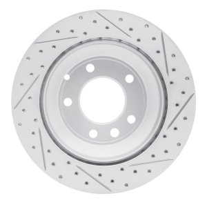 Audi Q7 Brake Rotor (1) - Rear Left - DFC - Drilled & Slotted Geoperformance - `03-`18