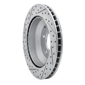 Audi Q7 Brake Rotor (1) - Rear Right - DFC - Drilled & Slotted Geoperformance Rotor - `03-`18
