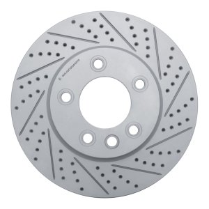 Porsche Cayenne Brake Rotor (1) - Right Front - DFC - Drilled & Slotted Geoperformance - `03-`18