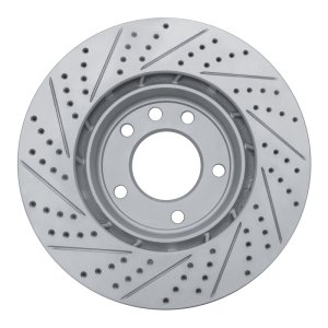 Porsche Cayenne Brake Rotor (1) - Right Front - DFC - Drilled & Slotted Geoperformance - `03-`18