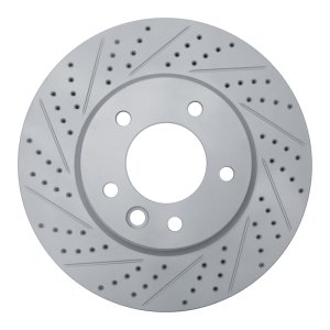 Porsche Cayenne Brake Rotor (1) - Left Front - DFC - Geoperformance Drilled & Slotted - `03-`18