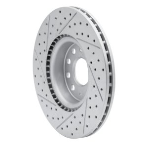 Audi TT Brake Rotor (1) - Front Right - DFC - Geoperformance Rotor - Drilled and Slotted - `05-`25