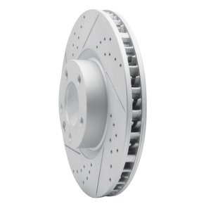 Porsche Cayenne Brake Rotor (1) - Right Front - DFC - Drilled & Slotted Geoperformance - `11-`18