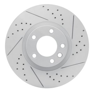 Porsche Cayenne Brake Rotor (1) - Front - DFC - Geoperformance Drilled & Slotted - `11-`18