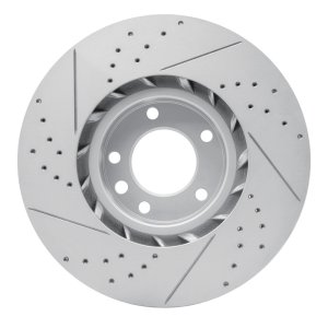 Porsche Cayenne Brake Rotor (1) - Front - DFC - Geoperformance Drilled & Slotted - `11-`18