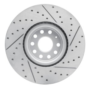 Volkswagen Atlas Brake Rotor (1) - Front Left - DFC - Drilled & Slotted Geoperformance - `18-`25