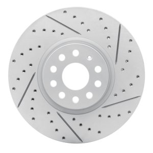 Volkswagen Atlas Brake Rotor (1) - Front Right - DFC - Geoperformance Drilled & Slotted - `18-`25