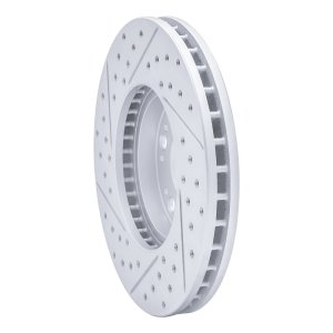 Lexus GS430 Brake Rotor (1) - Front Right - DFC - Drilled & Slotted Geoperformance - `92-`10