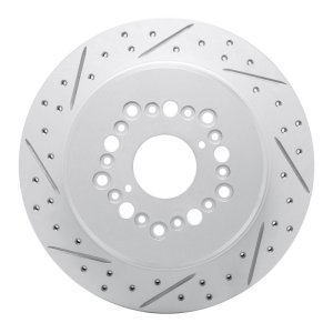 Lexus SC400 Brake Rotor (1) - Rear Left - DFC - Drilled & Slotted Geoperformance - `92-`00