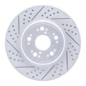 Lexus LS400 Brake Rotor (1) - Front Left - DFC - Drilled & Slotted Geoperformance - `95-`00