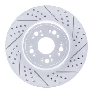 Lexus LS400 Brake Rotor (1) - Front Right - DFC - Drilled & Slotted Geoperformance - `95-`00