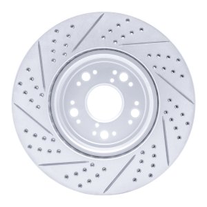 Lexus LS400 Brake Rotor (1) - Front Right - DFC - Drilled & Slotted Geoperformance - `95-`00