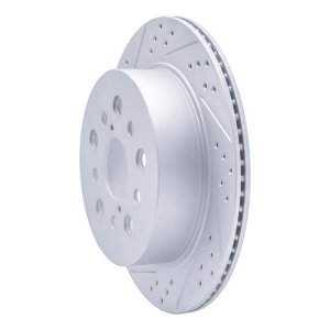 Lexus LS430 Brake Rotor (1) - Rear Left - DFC - Drilled & Slotted Geoperformance - `01-`06