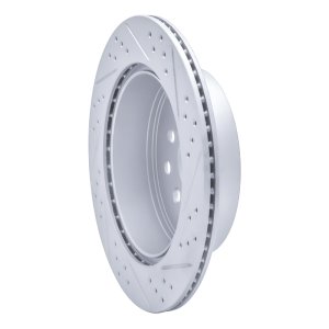 Lexus LS430 Brake Rotor (1) - Rear Left - DFC - Drilled & Slotted Geoperformance - `01-`06