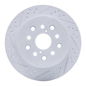 Lexus LS430 Brake Rotor (1) - Rear Left - DFC - Drilled & Slotted Geoperformance - `01-`06