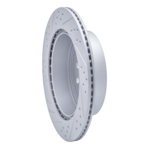 Lexus LS430 Brake Rotor (1) - Rear Right - DFC - Drilled & Slotted Geoperformance - `01-`06