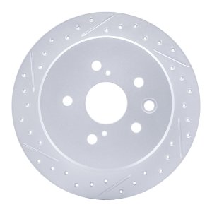 Lexus IS250 Brake Rotor (1) - Rear Left - DFC - Geoperformance - Drilled & Slotted - `06-`15