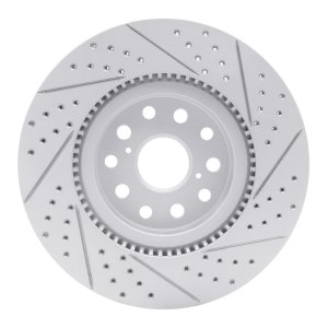 Lexus Ls460 Brake Rotor (1) - Front Left - DFC - Drilled & Slotted Geoperformance - `07-`23