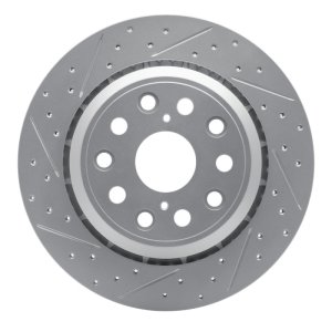 Lexus Ls460 Brake Rotor (1) - Rear Left - DFC - Drilled & Slotted Geoperformance - `07-`17
