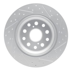 Lexus Ls460 Brake Rotor (1) - Rear Left - DFC - Drilled & Slotted Geoperformance - `07-`17