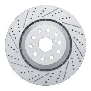 Lexus Ls460 Brake Rotor (1) - Left Front - DFC - Drilled & Slotted Geoperformance - `07-`23