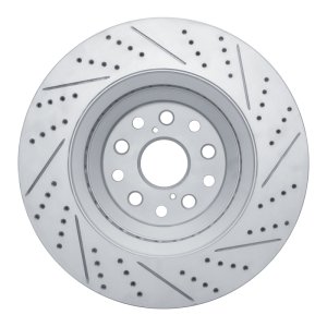 Lexus Ls460 Brake Rotor (1) - Left Front - DFC - Drilled & Slotted Geoperformance - `07-`23