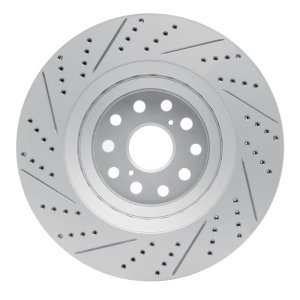 Lexus Ls500 Brake Rotor (1) - Right Front - DFC - Drilled & Slotted Geoperformance - `07-`23