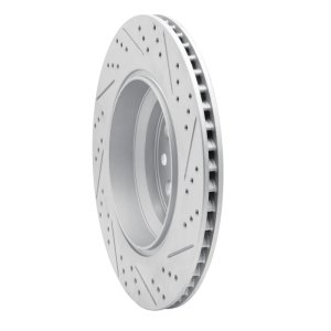 Lexus Ls600H Brake Rotor (1) - Left Rear - DFC - Drilled & Slotted Geoperformance - `07-`17