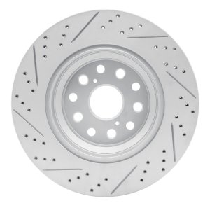 Lexus Ls600H Brake Rotor (1) - Rear Right - DFC - Geoperformance Rotor - Drilled and Slotted - `07-`17