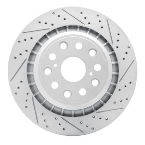 Lexus Ls600H Brake Rotor (1) - Rear Right - DFC - Geoperformance Rotor - Drilled and Slotted - `07-`17