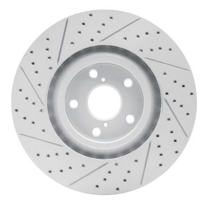 Lexus GS450H Brake Rotor (1) - Right Front - DFC - Drilled & Slotted Geoperformance - `09-`11