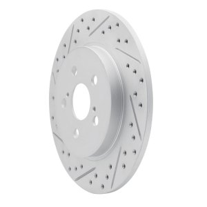 Lexus CT200h Brake Rotor (1) - Rear Left - DFC - Drilled & Slotted Geoperformance - `11-`17