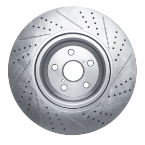 Lexus LS460 Brake Rotor (1) - Front - DFC - Geoperformance Drilled & Slotted - `10-`17 Lexus LS460 Brake Rotor (1) - Front - DFC - Geoperformance Drilled & Slotted - `10-`17