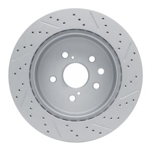 Lexus Gs450H Brake Rotor (1) - Rear Left - DFC - Geoperformance Drilled & Slotted - `06-`20