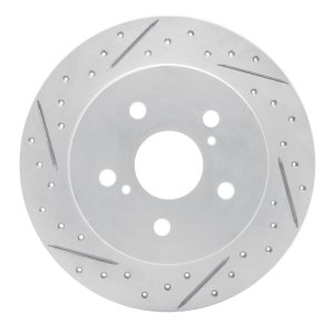 Lexus Nx300H Brake Rotor (1) - Rear Left - DFC - Drilled & Slotted Geoperformance - `15-`26
