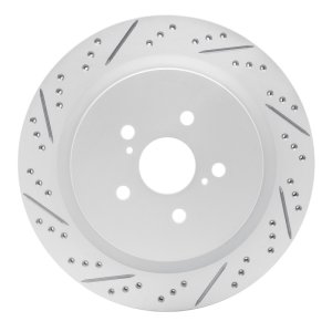 Lexus Rx350 Brake Rotor (1) - Rear Left - DFC - Drilled & Slotted Geoperformance - `16-`22