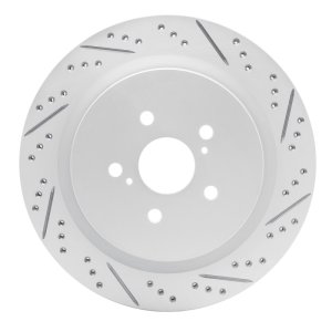 Lexus Rx350 Brake Rotor (1) - Rear Right - DFC - Drilled & Slotted Geoperformance - `16-`22