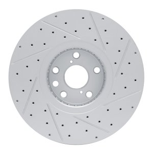 Lexus GS350 Brake Rotor (1) - Front - DFC - Drilled & Slotted Geoperformance - `06-`20