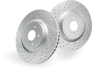 Lexus RC300 Brake Rotor (1) - Front - DFC - Drilled & Slotted Geoperformance - `11-`25